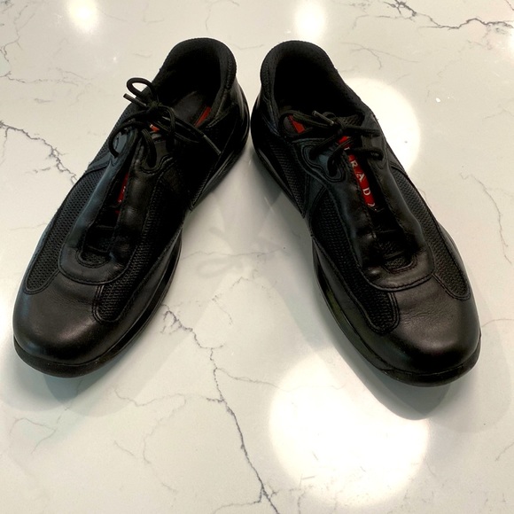 Prada American Cup Sneakers Excellent Condition Only Been Worn 4 Times EU 38 - Picture 1 of 4